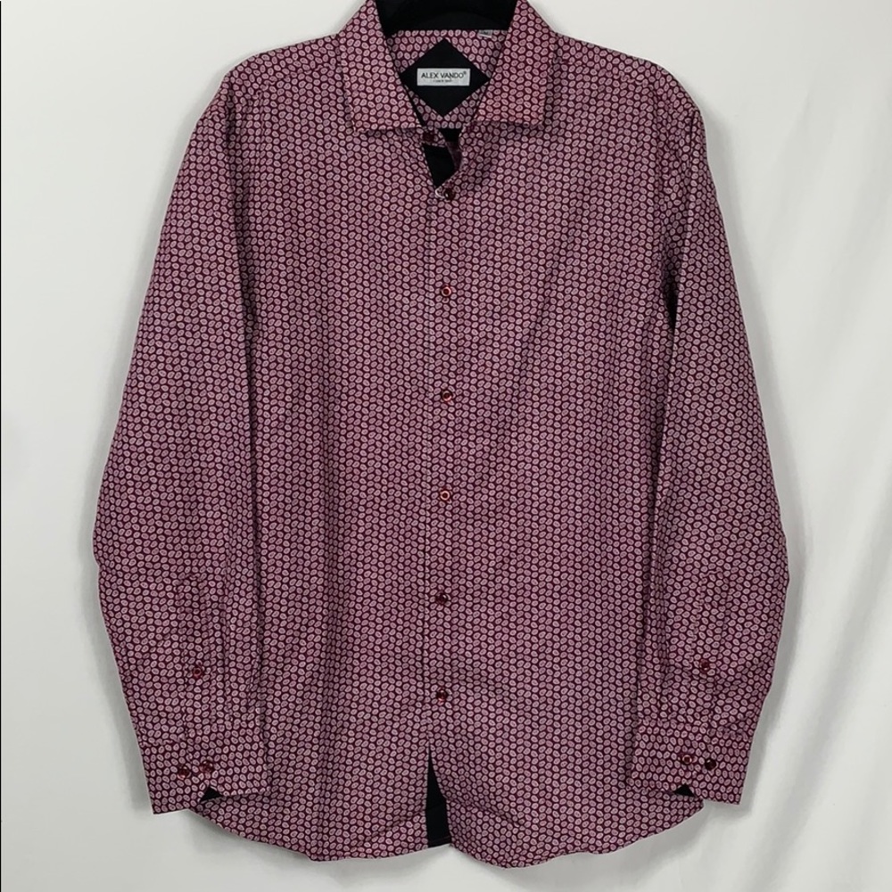 NWT Alex Vando men’s button up shirt size Med.